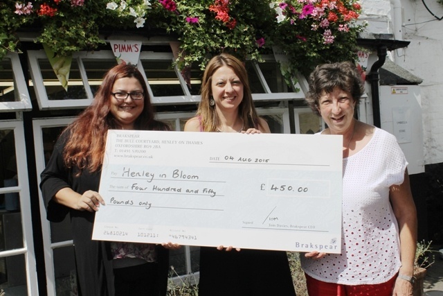 A blooming big cheque!