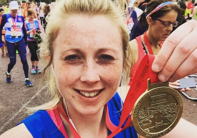 Kate completes London Marathon for Sue Ryder
